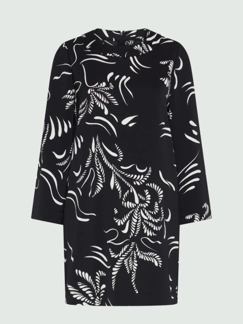 Marella Black and White Floral Shift Dress NWOT Size US 8